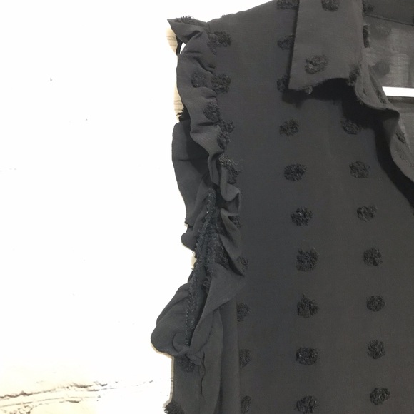 Black Polka Dot Blouse - Picture 6 of 9